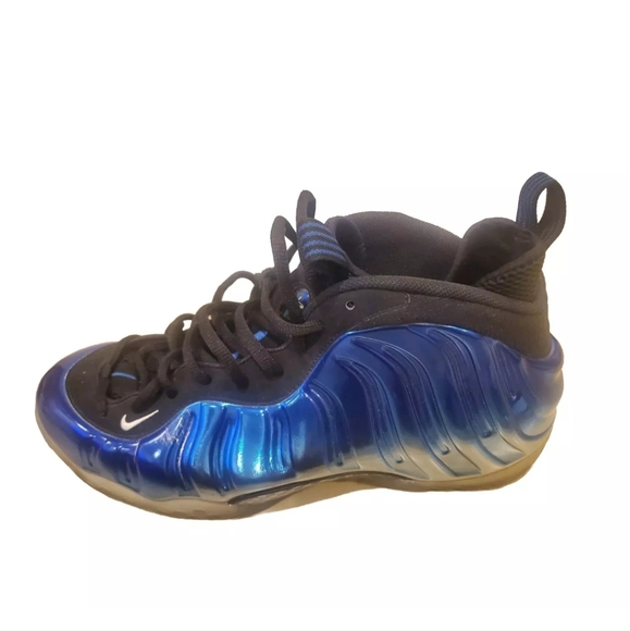 nike air foamposite one blue mirror